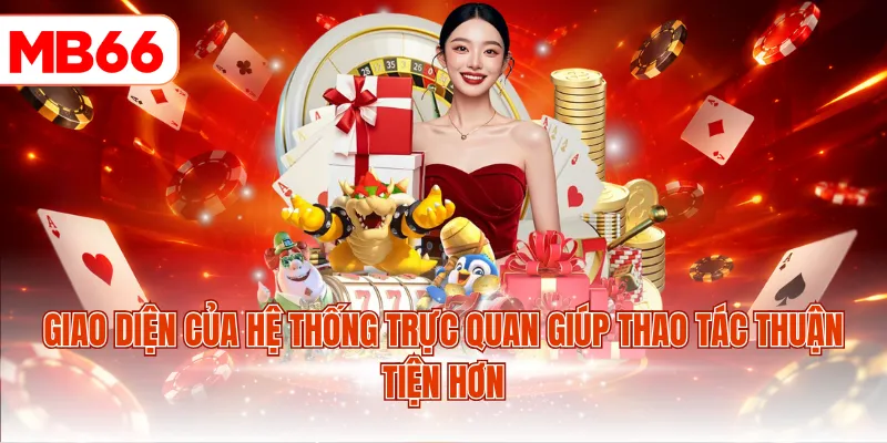 Giao diện của hệ thống trực quan giúp thao tác thuận tiện hơn